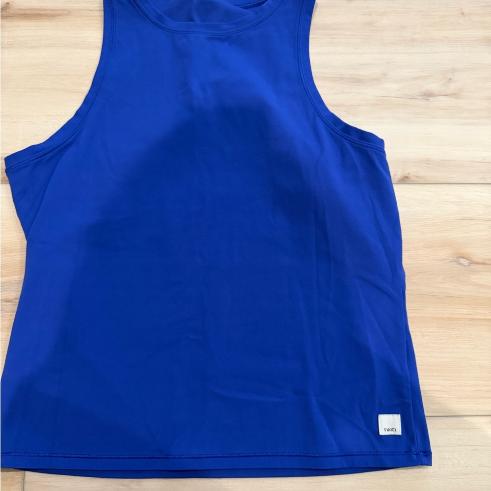 Vuori All The Feels Blue Tank Top